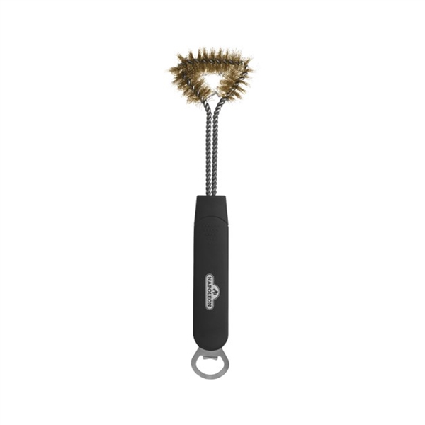 Napoleon 62059 Bristle-Free Triple Row Grill Brush with Rolled Stainless Steel
